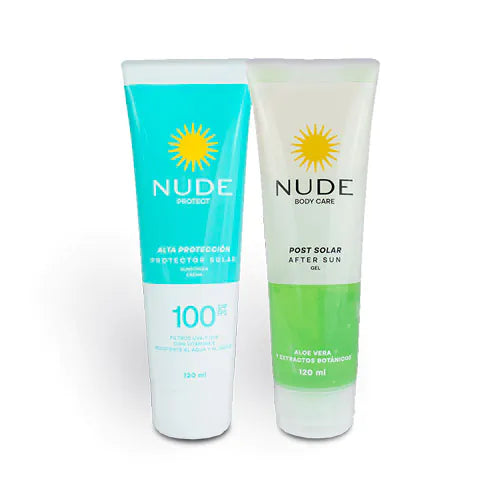Protector nude Spf100 120ml+gel Post S.120ml