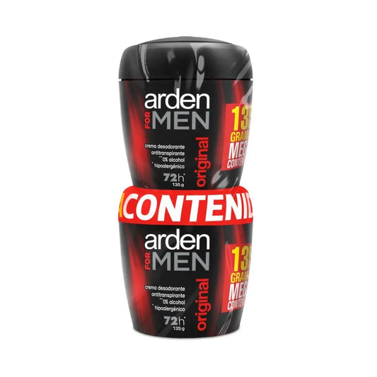 Desodorante Arden For Men Crema Original 72h X 135G X 2Und
