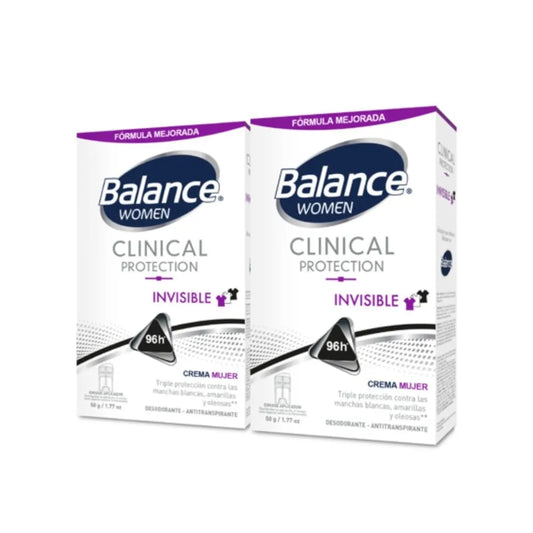 2 Desodorante   Balance Crema Clinical Inv.wom 50gr