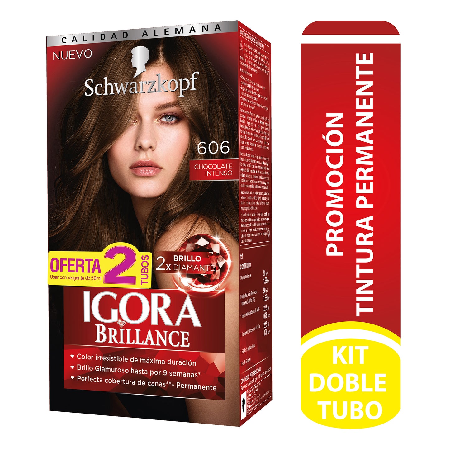 Igora Kit Brillo 688 Rojo Rubí + D.t