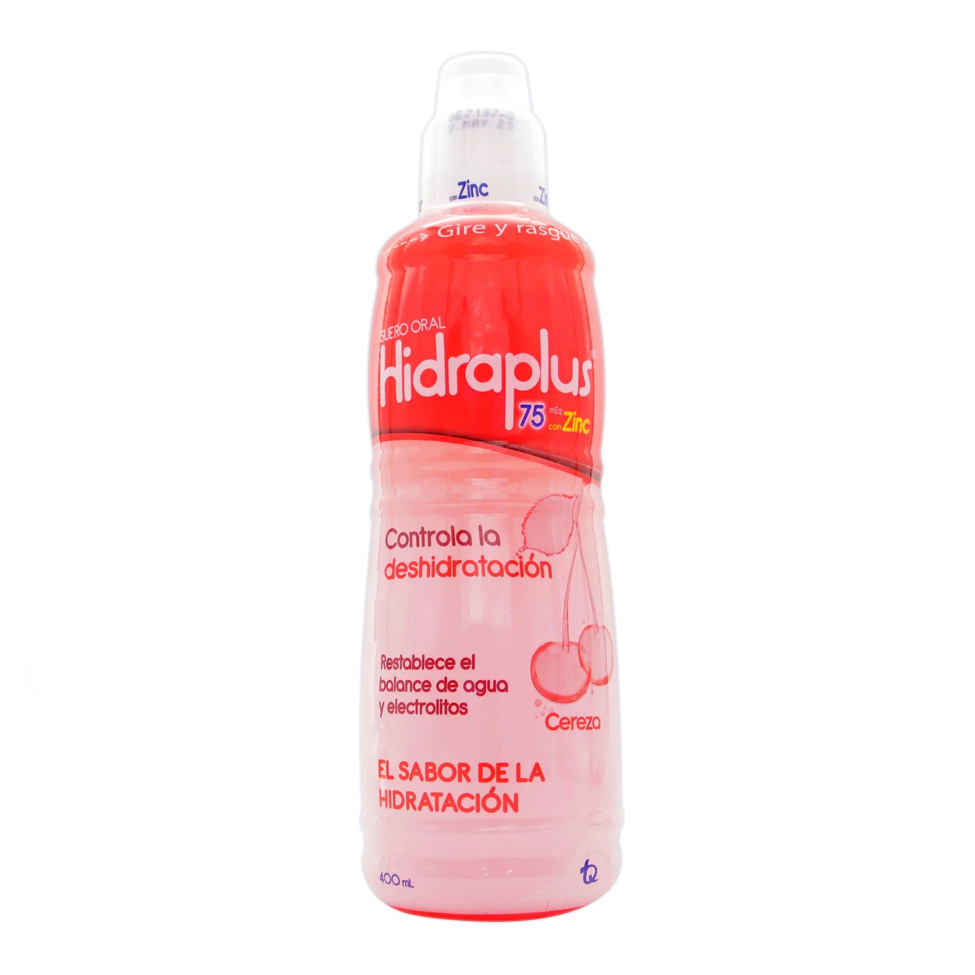 HidratantePLUS 75 Zinc Cereza 400 ml Suero O