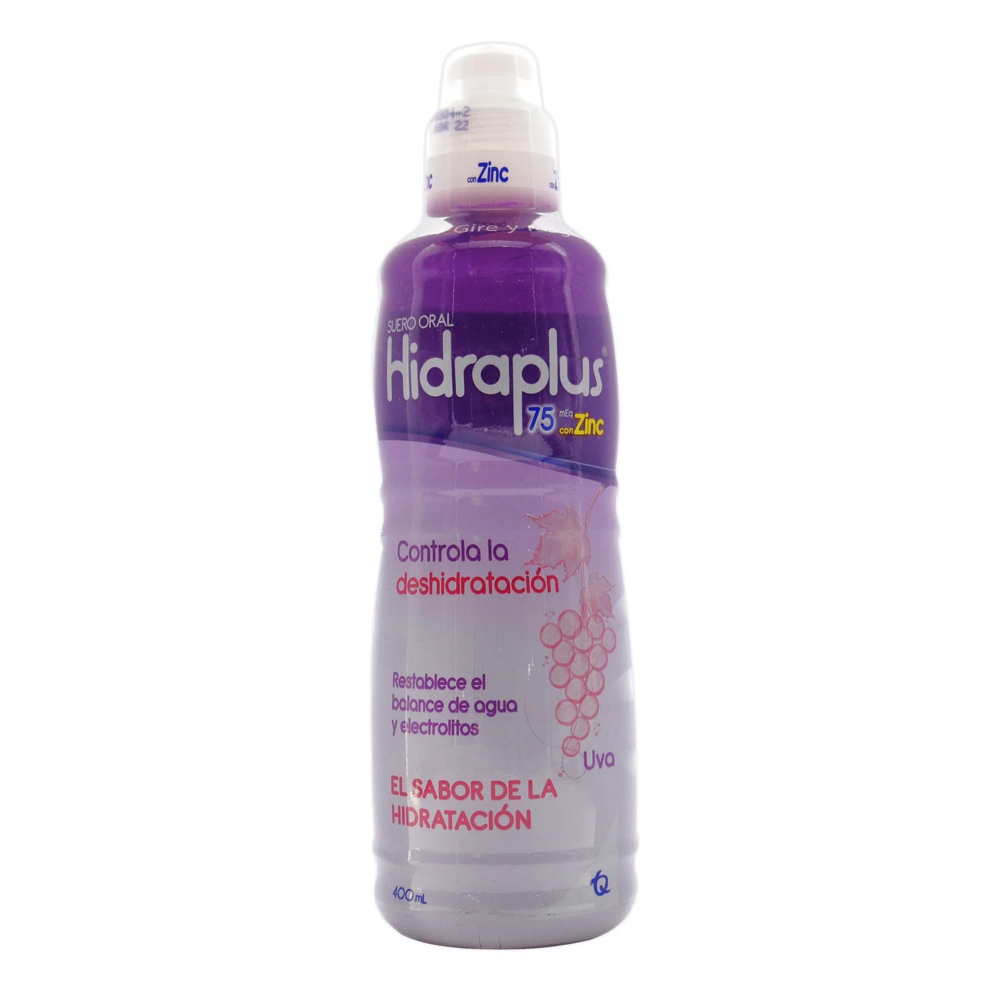 HidratantePLUS 75 Zinc Uva 400 ml Suero O