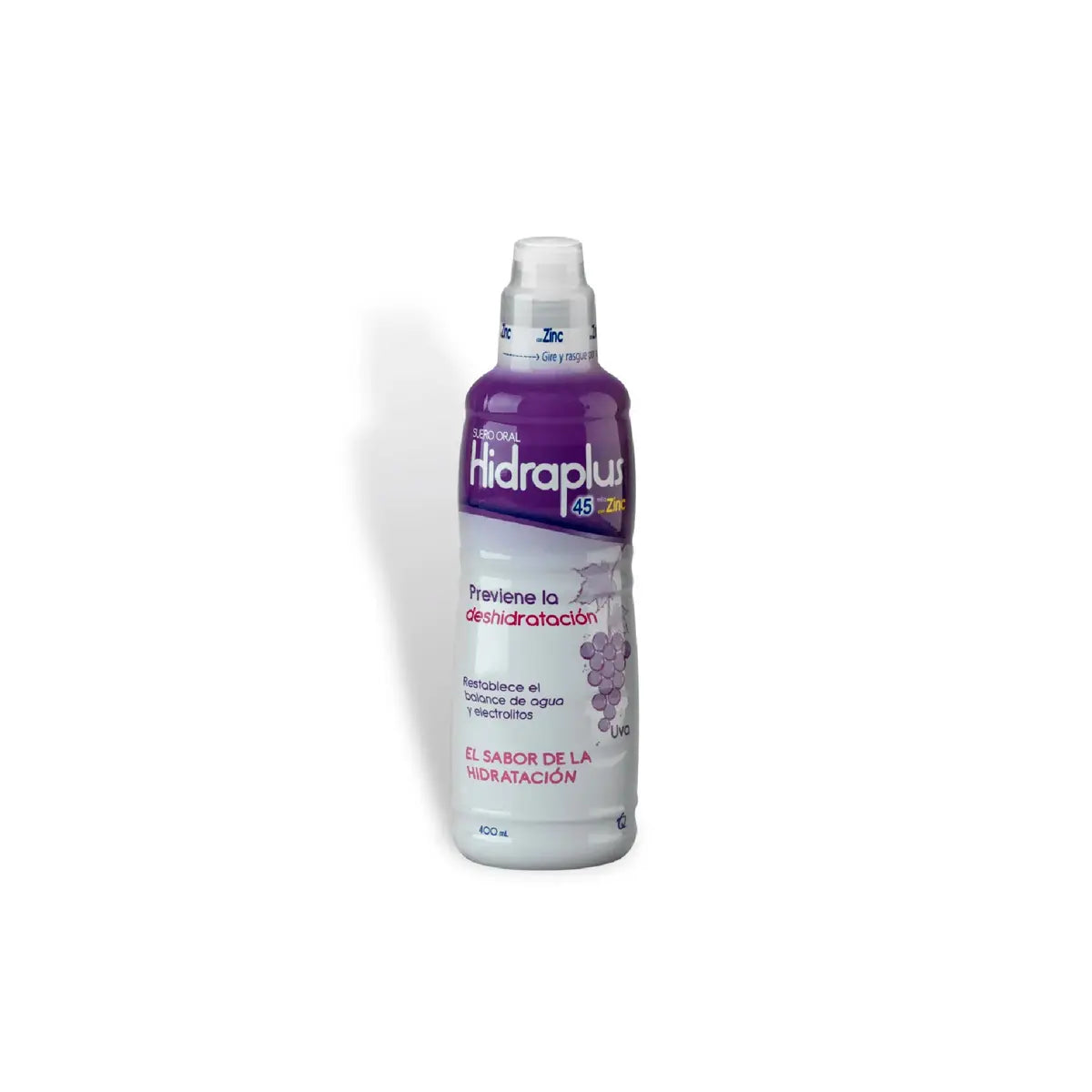 HidratantePLUS 45 Zinc Uva 400 ml Suero Oral