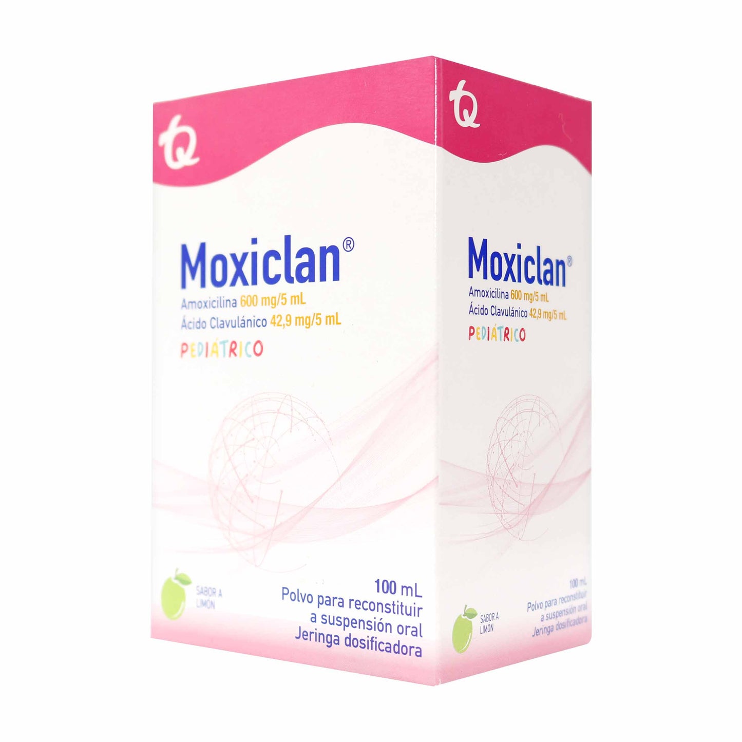 Moxiclan Pediat.600 mg/5ML Fco 100ml Mk
