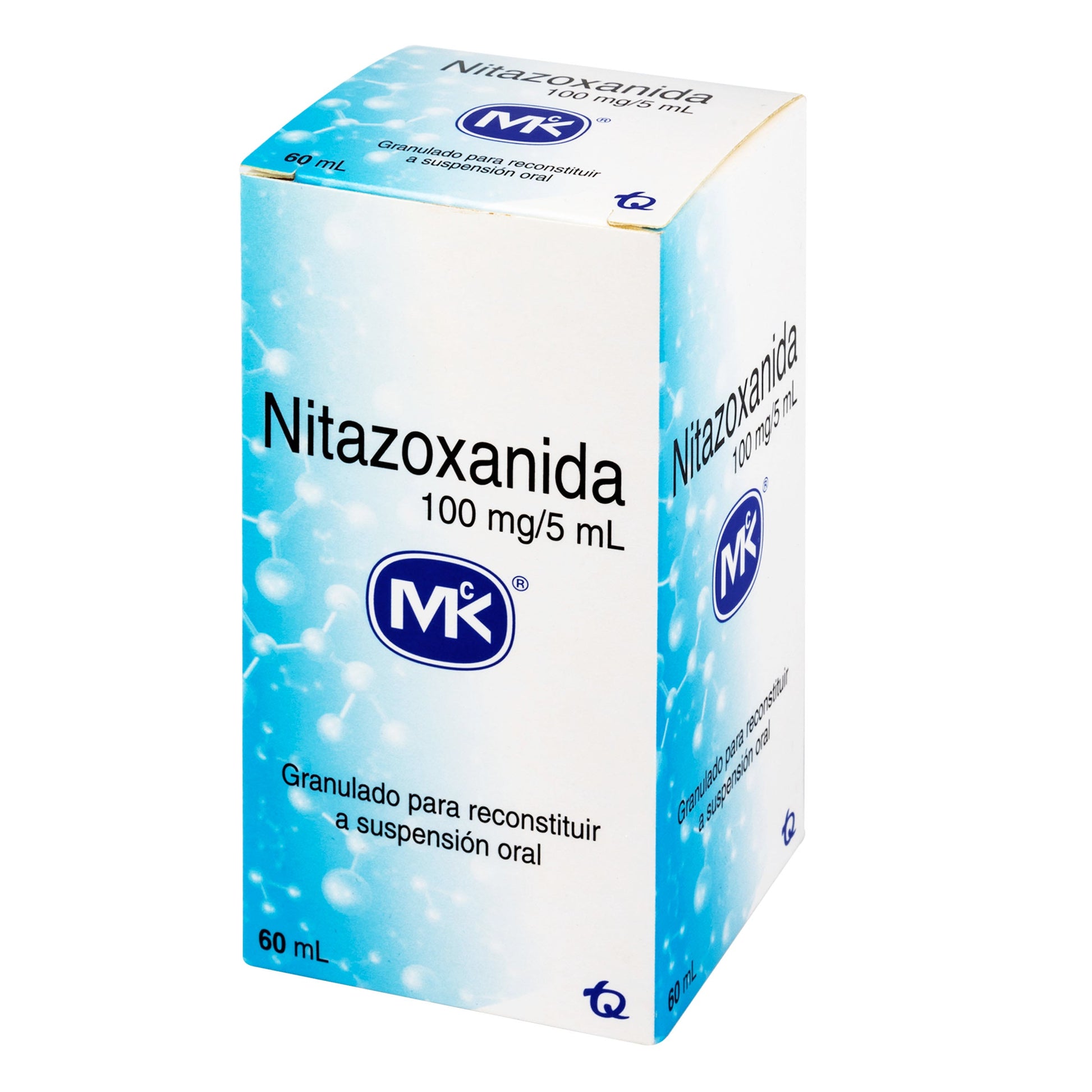 Nitazoxanida Suspensión 2% 100 mg 60 ml Mk