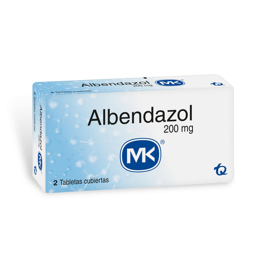 Albendazol 200 mg 2 Tabletas Mk
