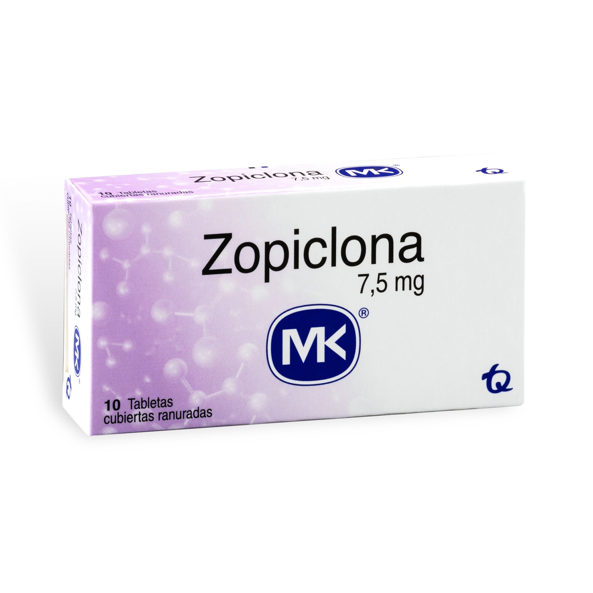 Zopiclona 7.5 mg 10 Tabletas Mk