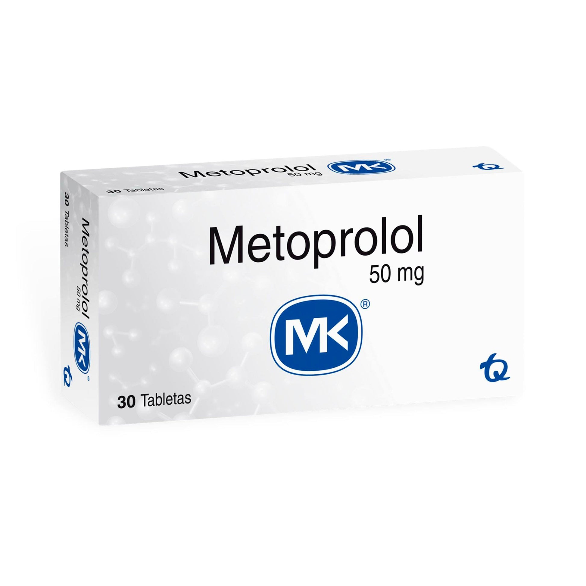 Metoprolol 50 mg 30 Tabletas Mk
