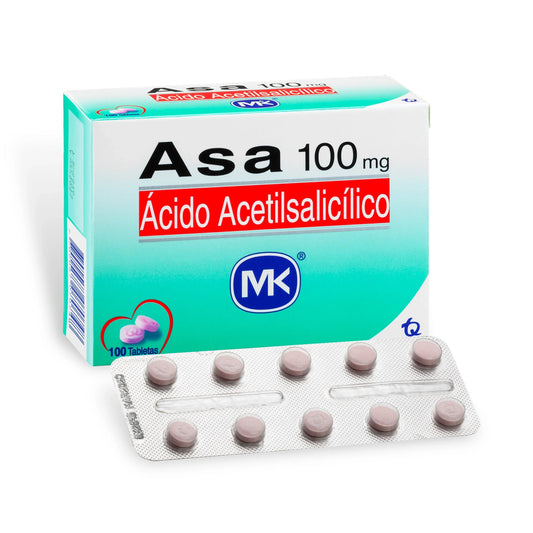 Asa Ácido Acetilsalicilico 100mg X 100 B