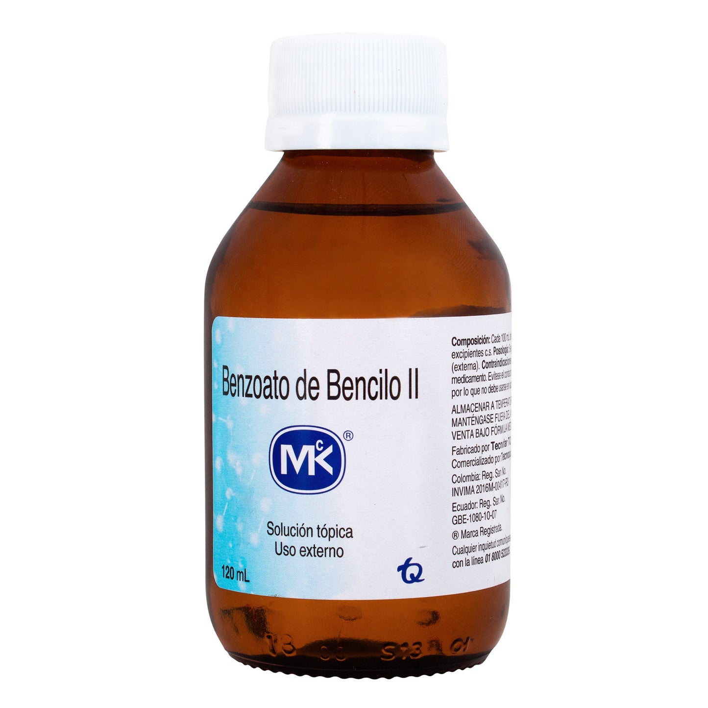 Benzoato De Bencilo 120 ml Mk
