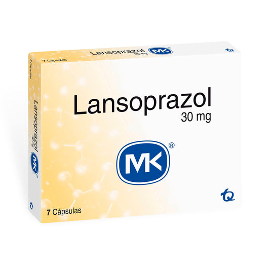 Lansoprazol 30 mg 7 Cápsulas Mk