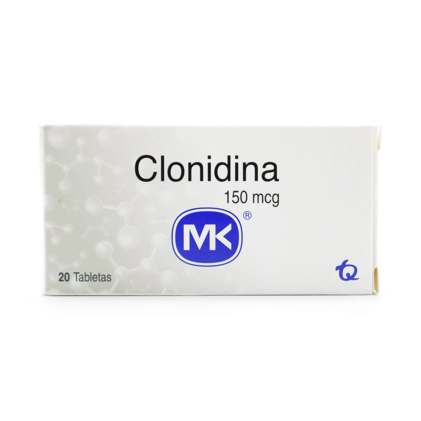 Clonidina 150 mg 20 Tabletas Mk