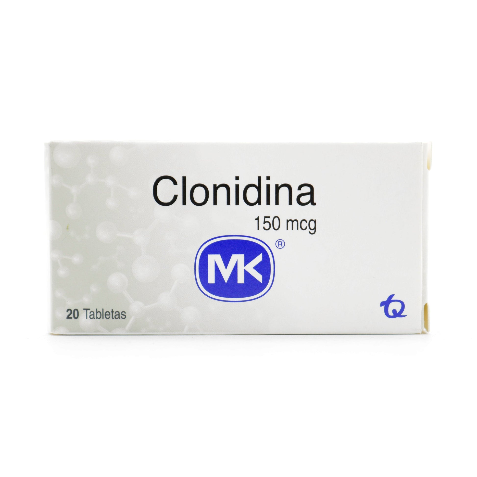 Clonidina 150 mg 20 Tabletas Mk