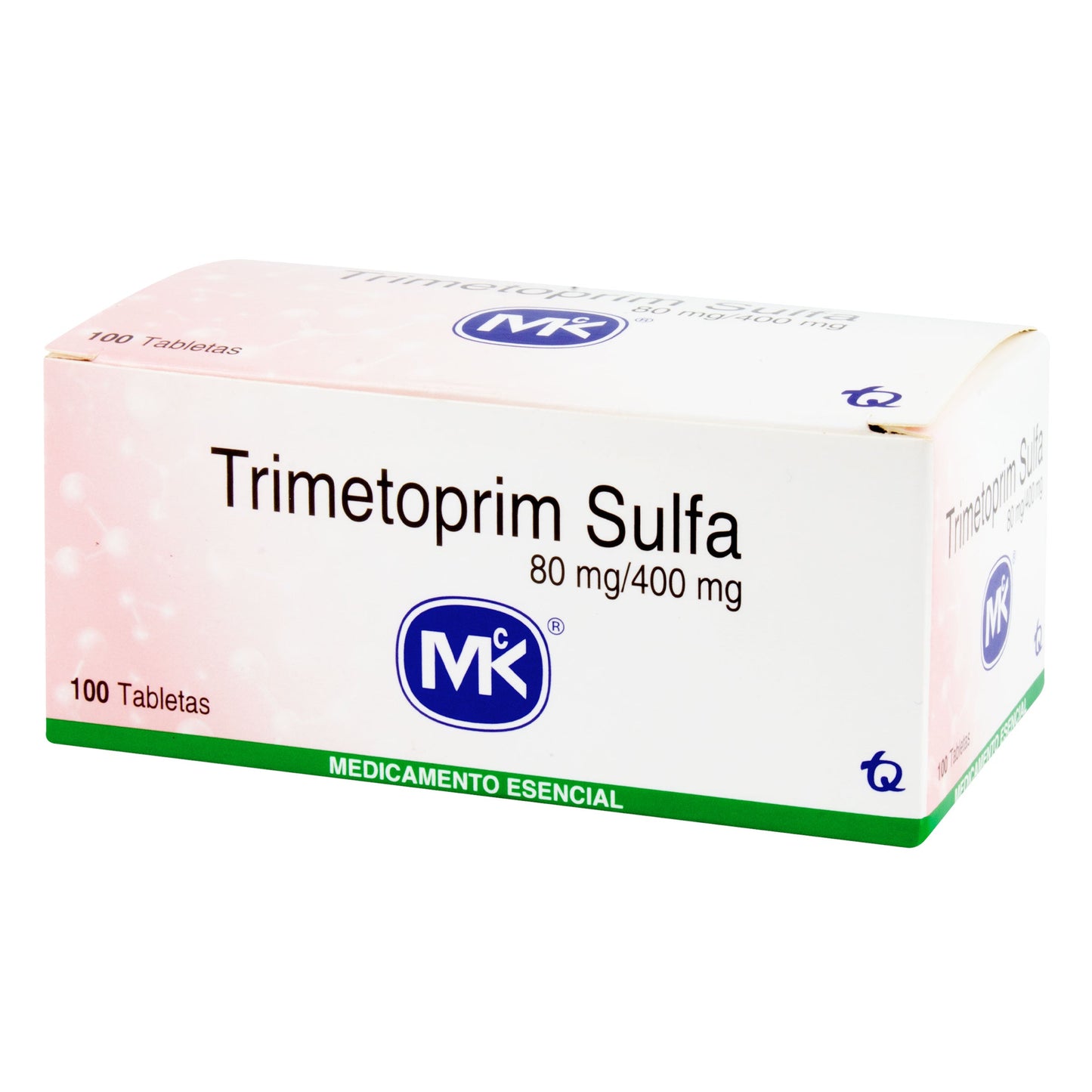 Trimetoprim Sulfametoxazol 80-400 100 Tabletas Mk