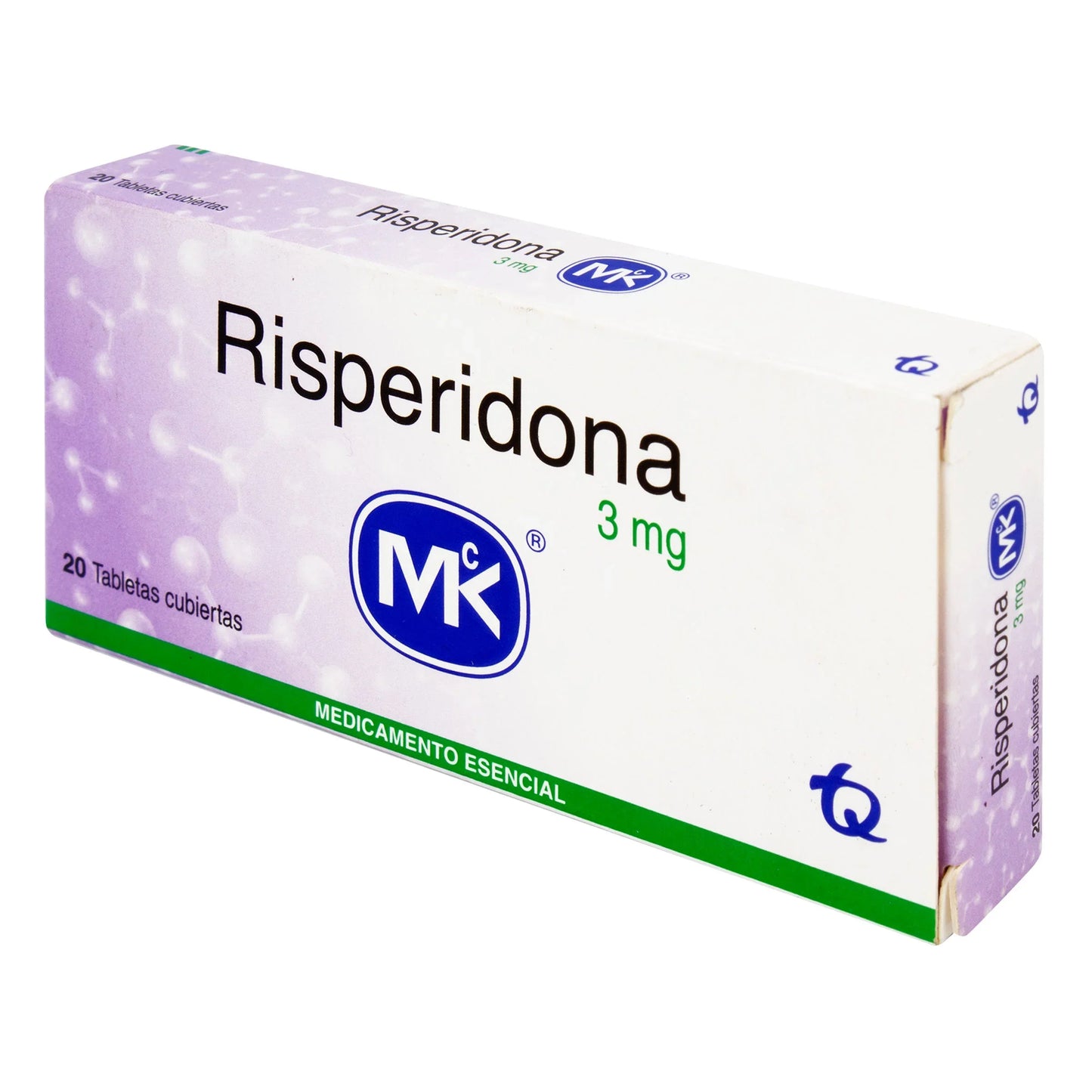 Risperidona 3 mg 20 Tabletas Mk (a)