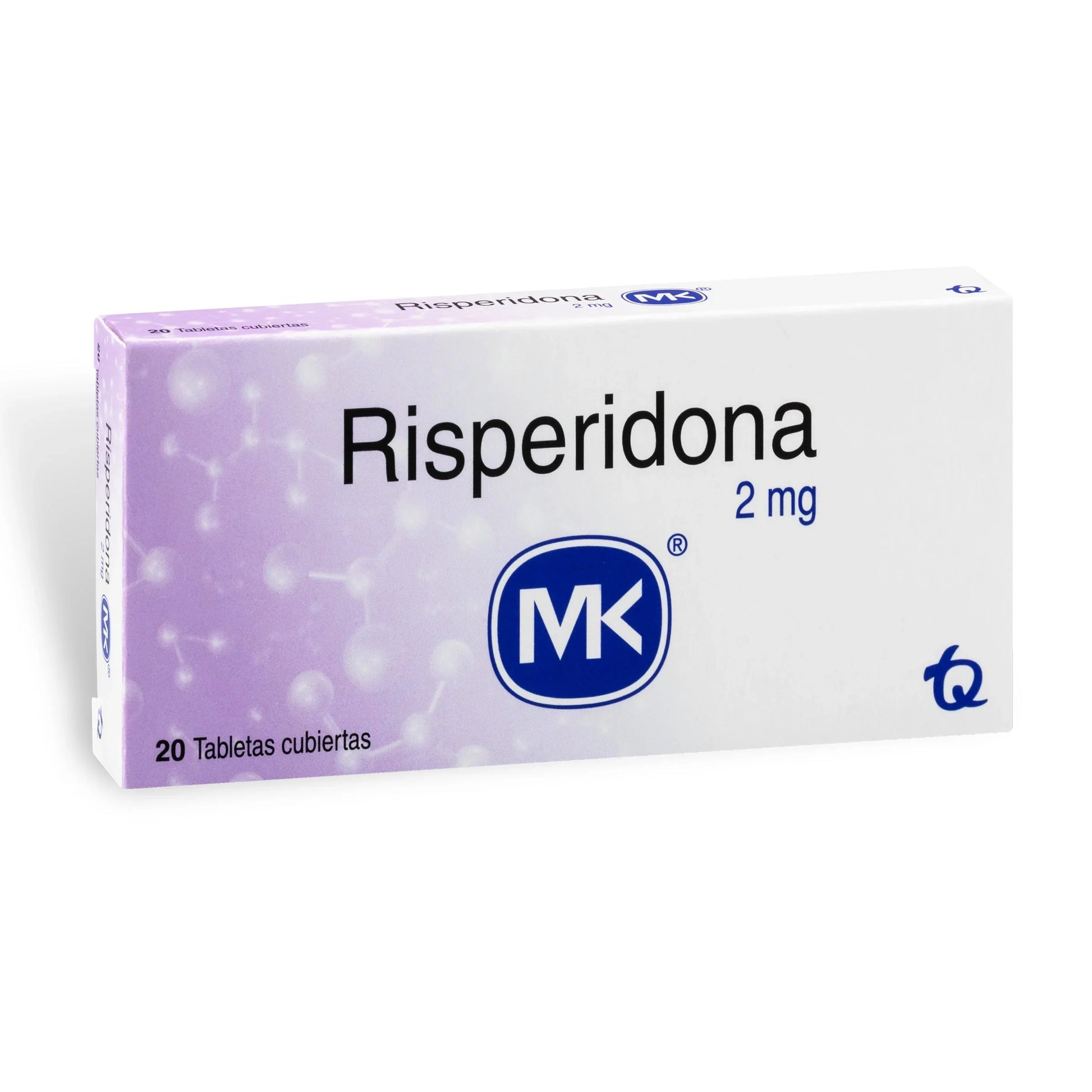 Risperidona 2 mg 20 Tabletas Mk