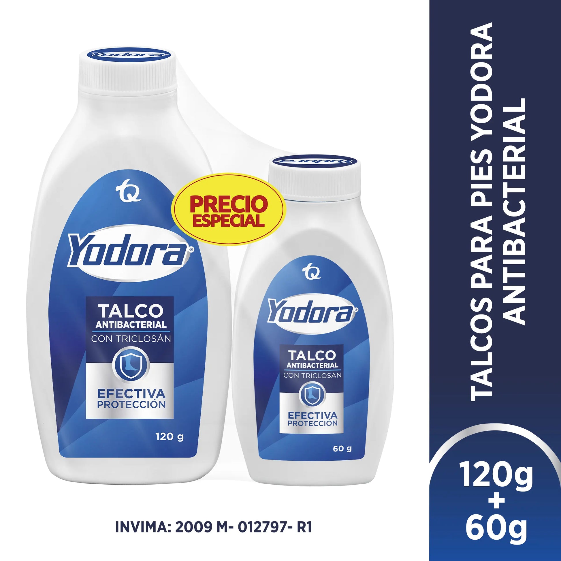 Talco Yodora 120 gr+60 gr P.e