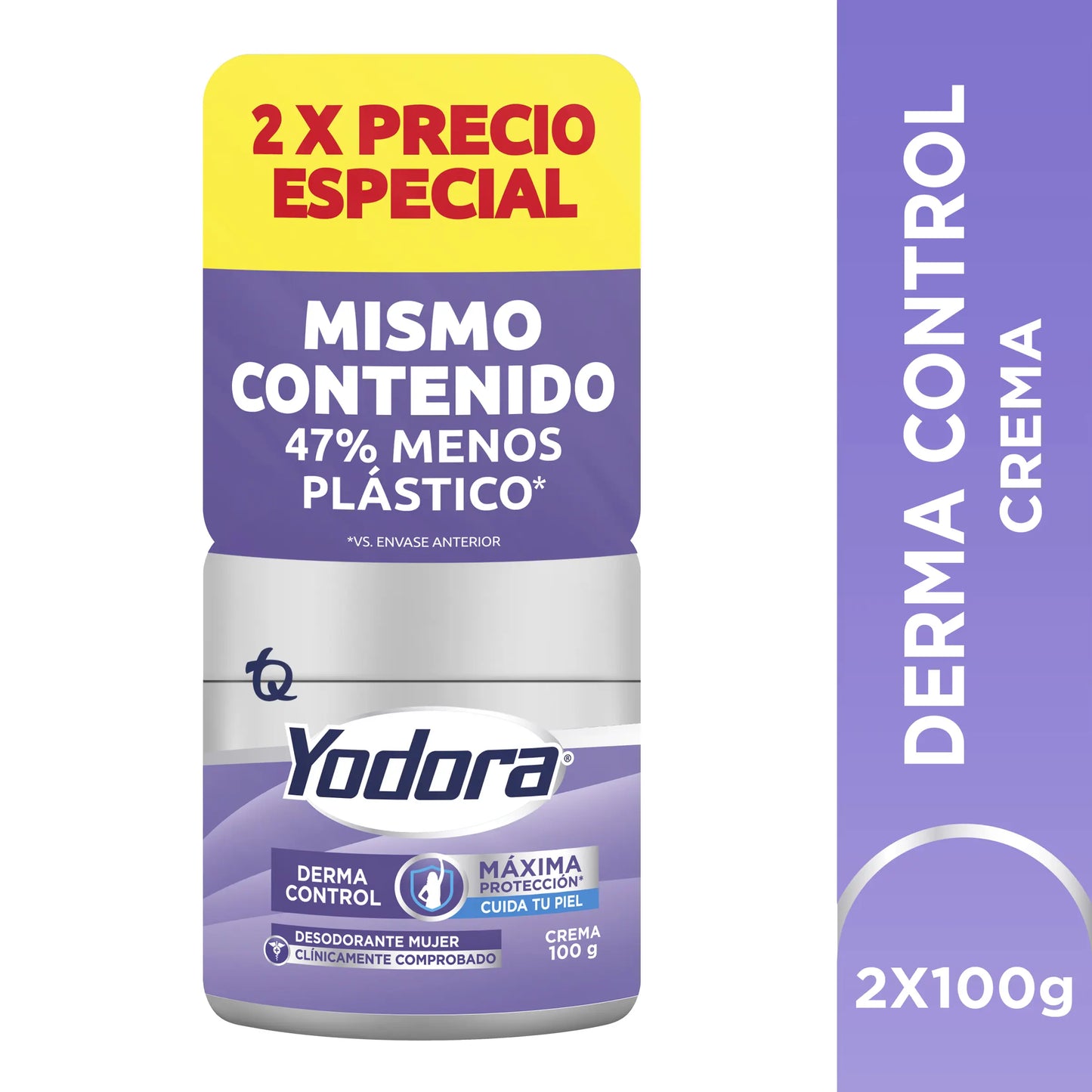 2 Desodorante   Yodora Crema.DER Contro 100 gr P.e M