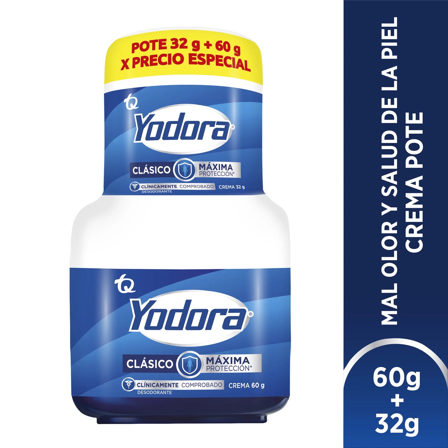 Desodorante yodora Crema 60 gr+32 gr