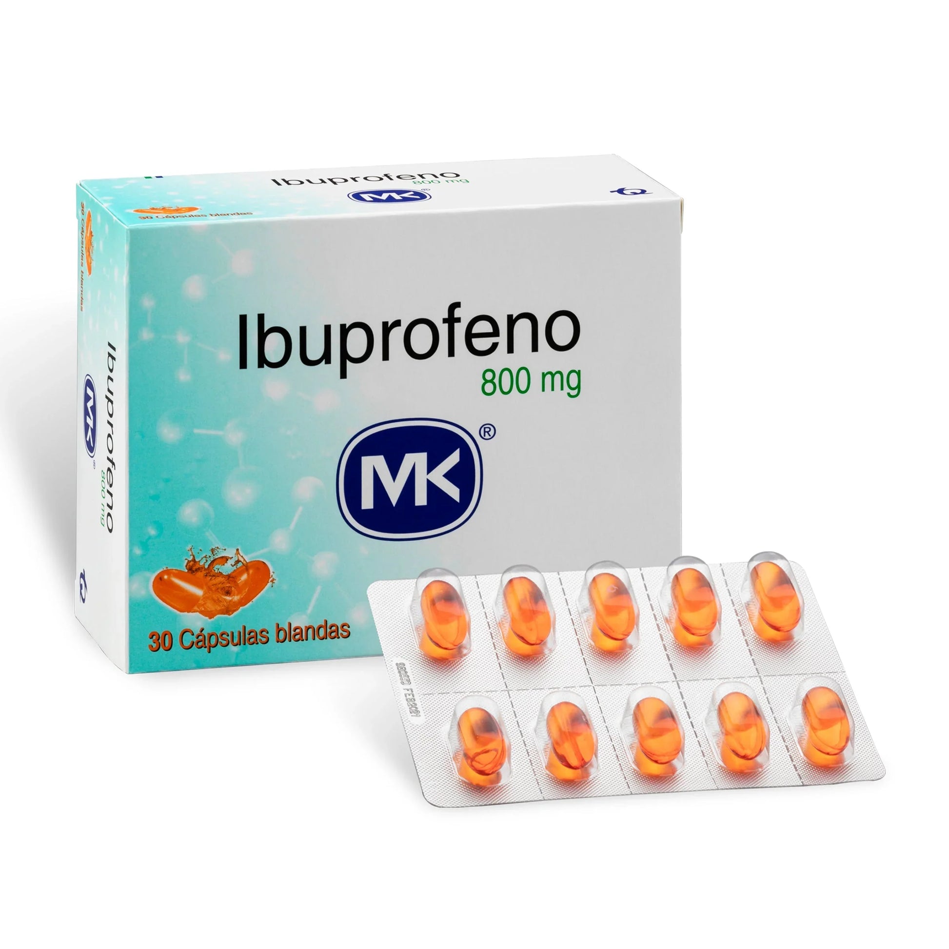 Ibuprofeno 800mg 30 Cápsula Blandas