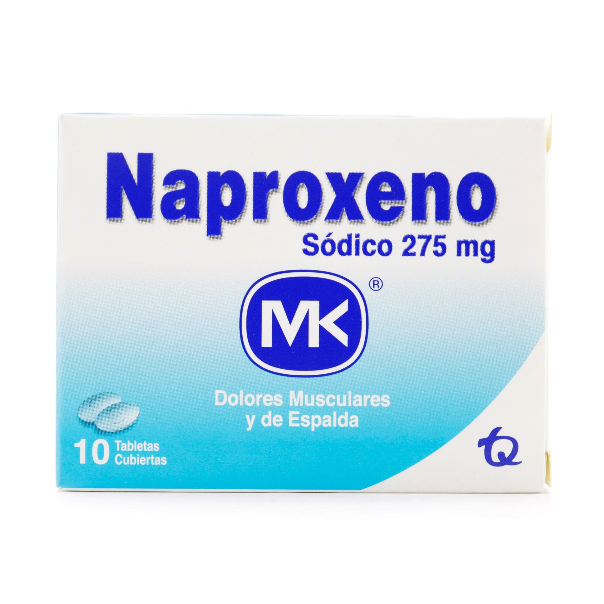 Naproxeno 275 mg 10 Tabletas Mk
