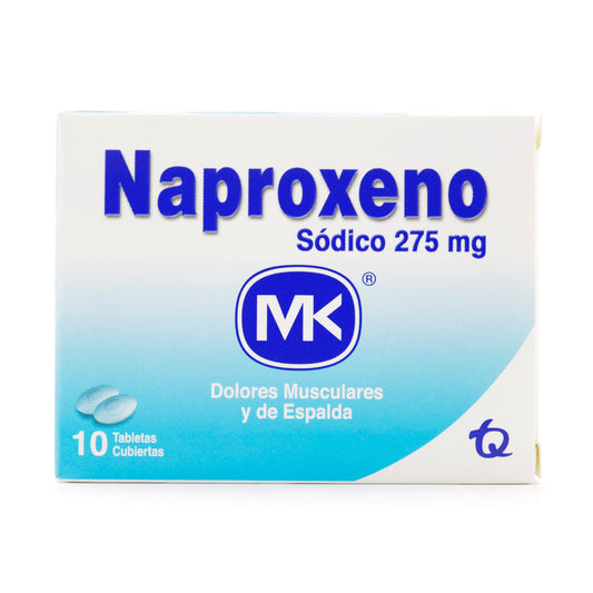 Naproxeno 275 mg 10 Tabletas Mk