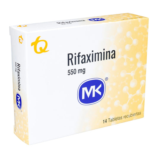 Rifaximina 550 mg 14 Tabletas Mk