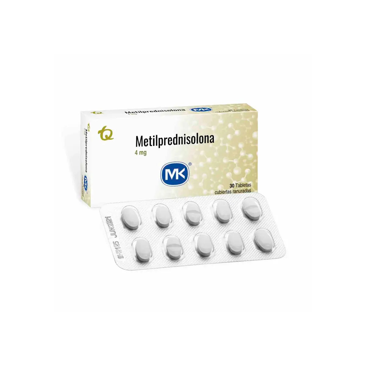 Metilprednisolona 4 mg X 30 Tabletas