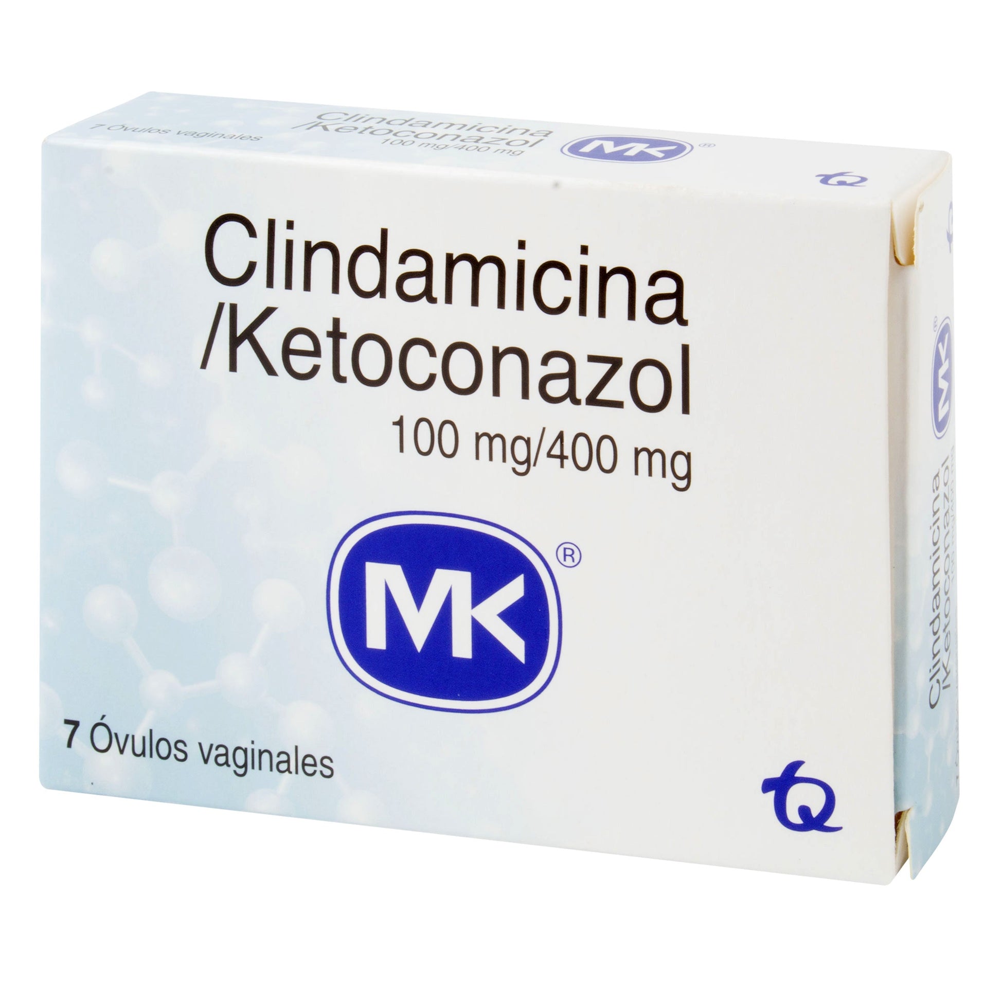 Clindamicina.100MG+KETOCON.400 mg 7 Óvulos Mk