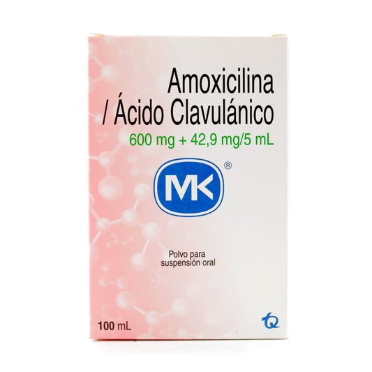 AmoxicilinaIL 600 mg+A.CLAV 42.9 mg 100 ml Mk
