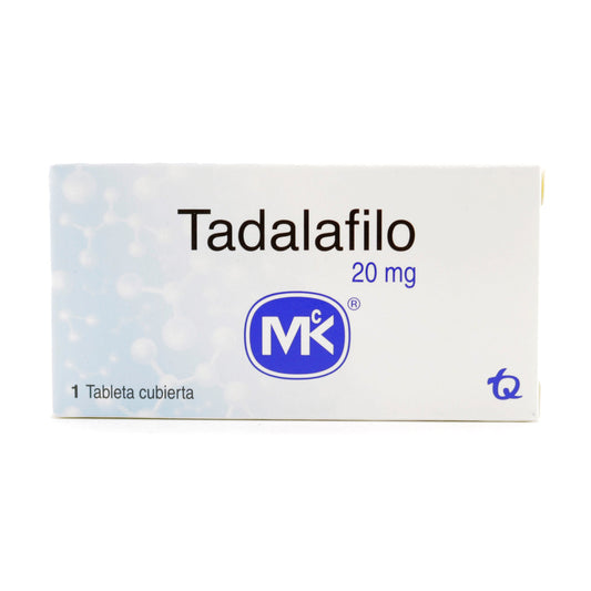 Tadalafilo 20 mg 1 Tableta Mk