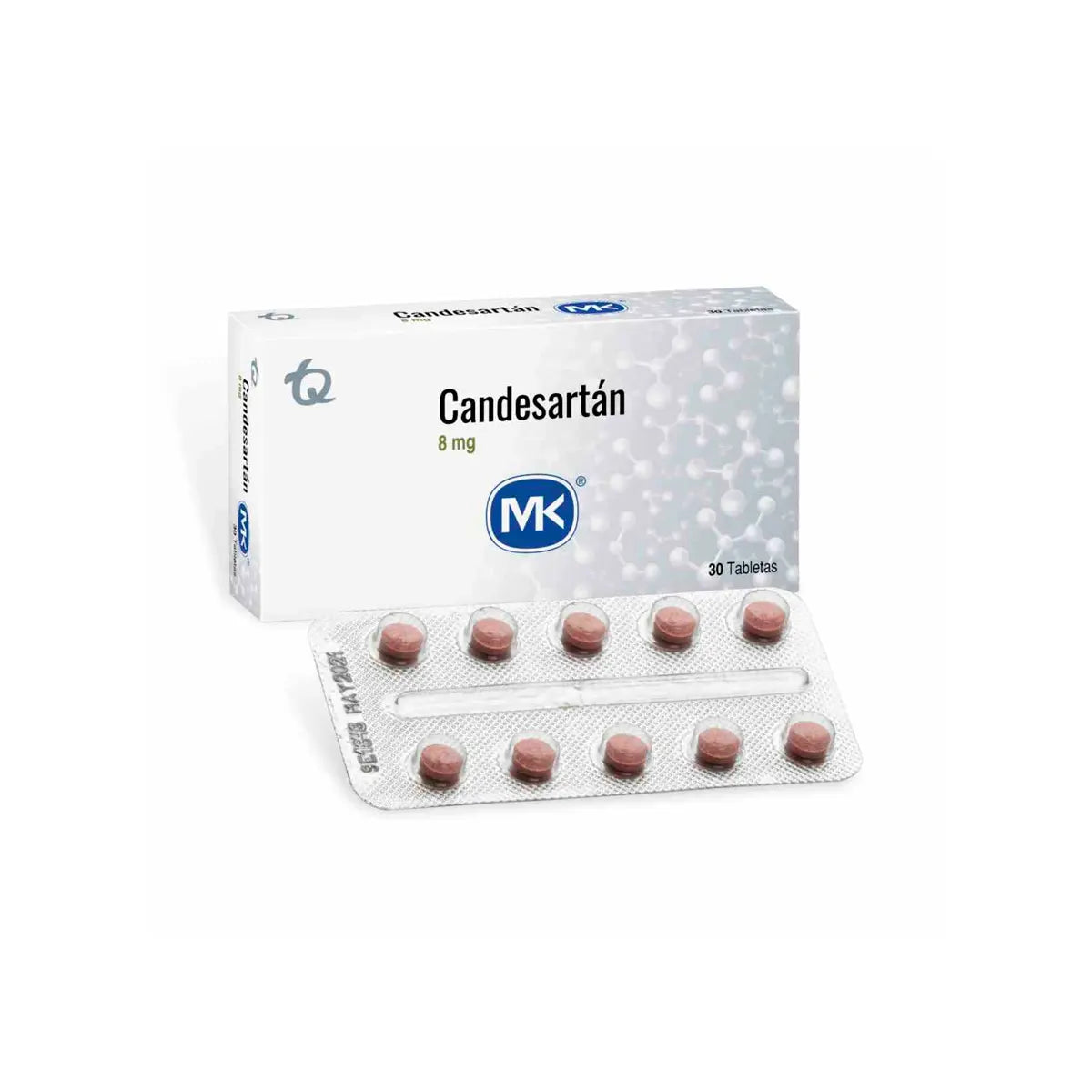 Candesartan 8 mg 30 Tabletas Mk