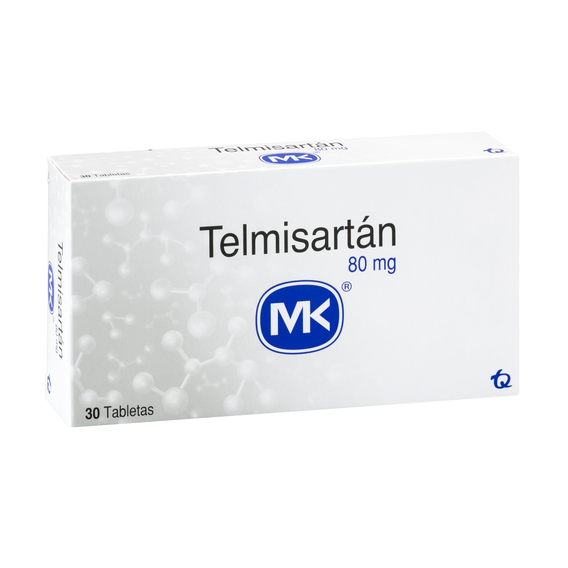 Telmisartán 80 mg 30 Tabletas Mk (a)