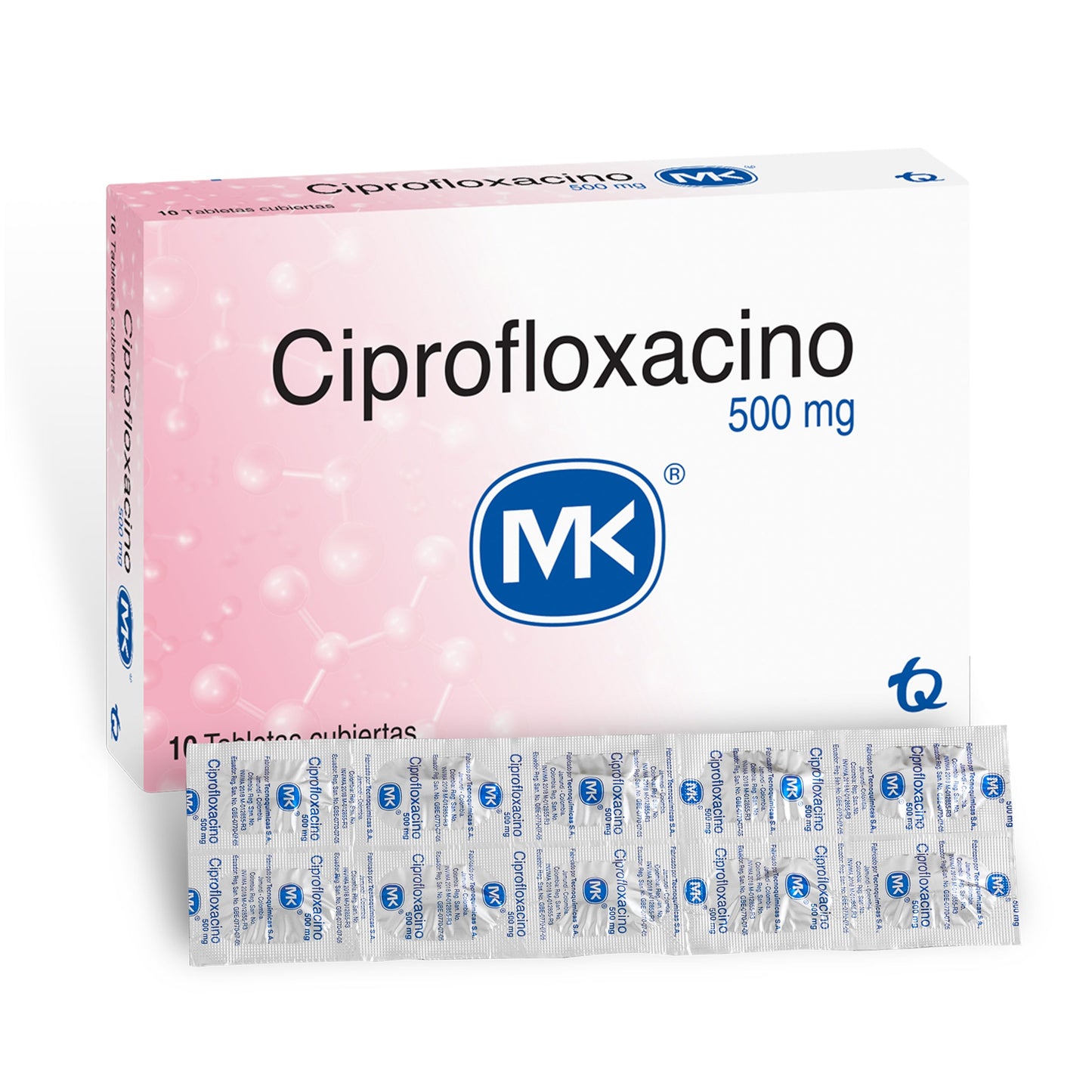 CiprofloxacinoCINA 500 mg 10 Tbs Mk