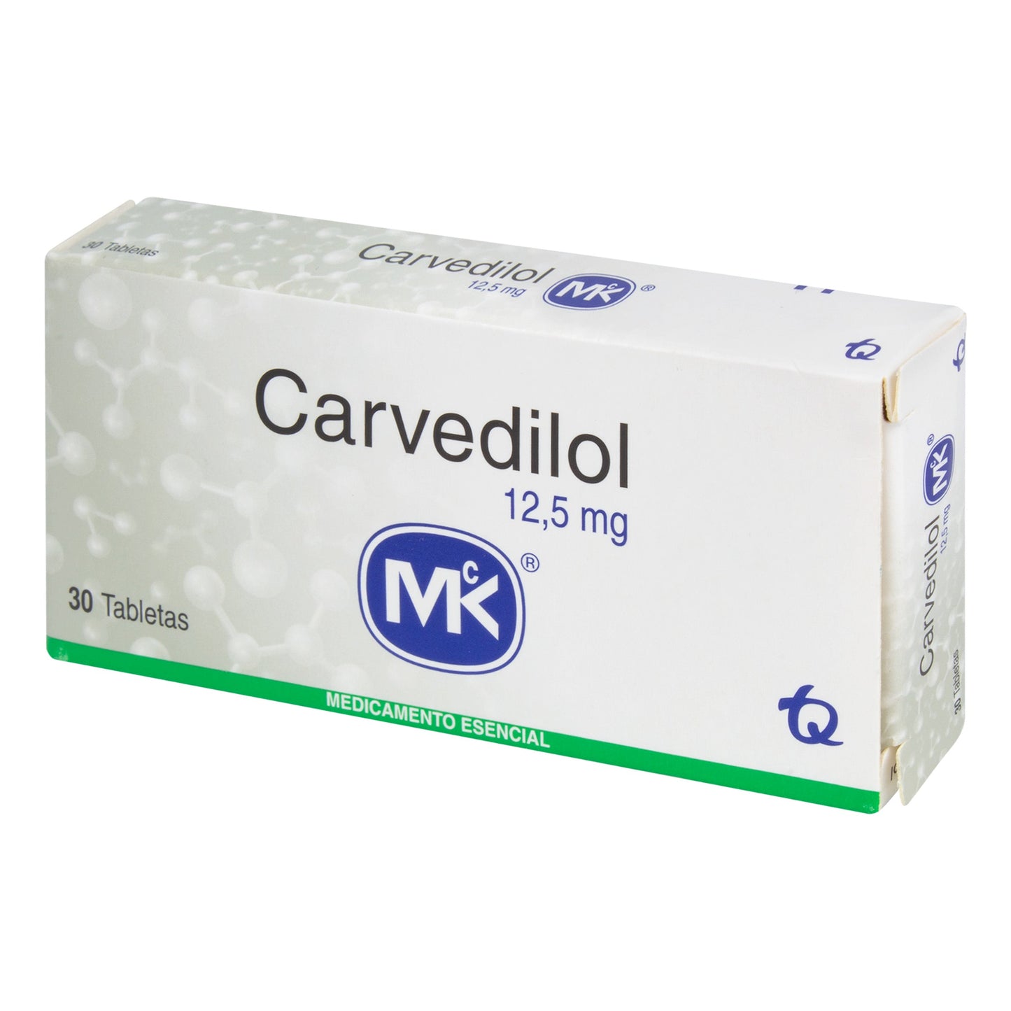 Carvedilol 12.5 mg 30 Tabletas Mk