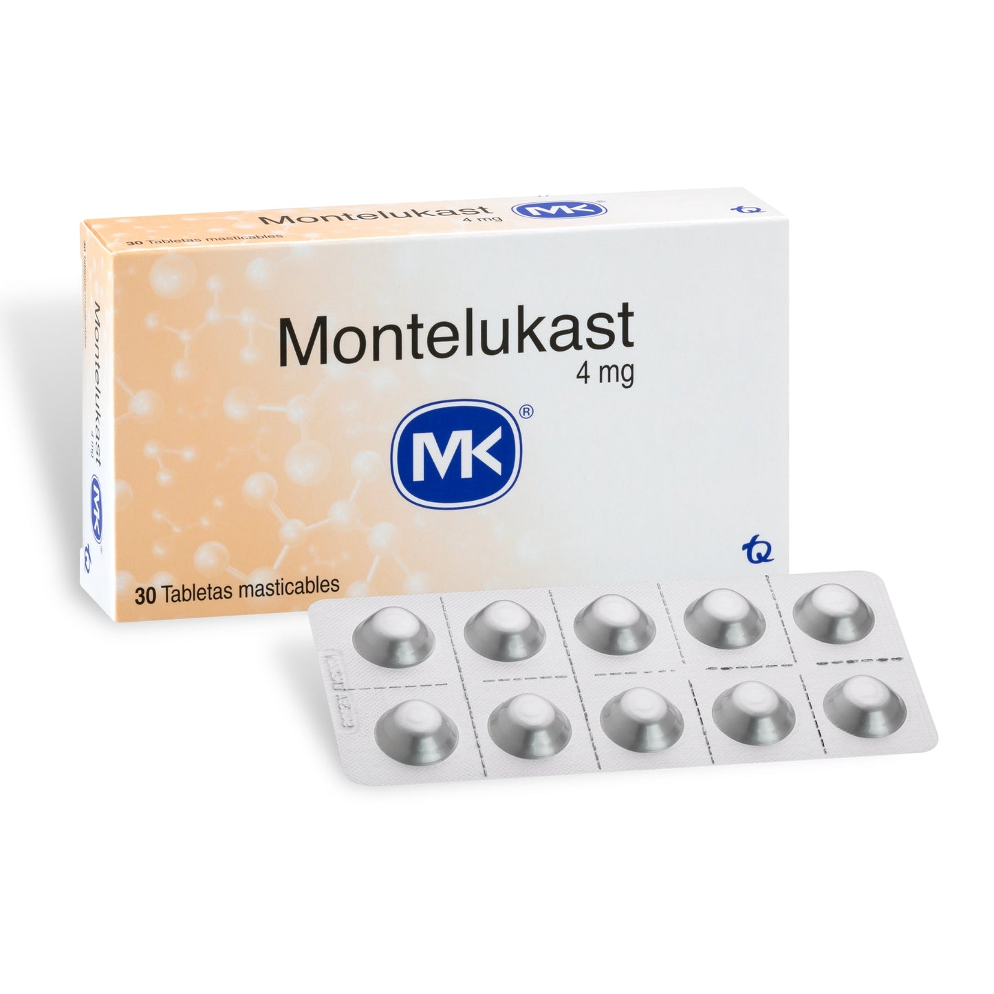 Montelukast 4 mg X 30 Tabletas
