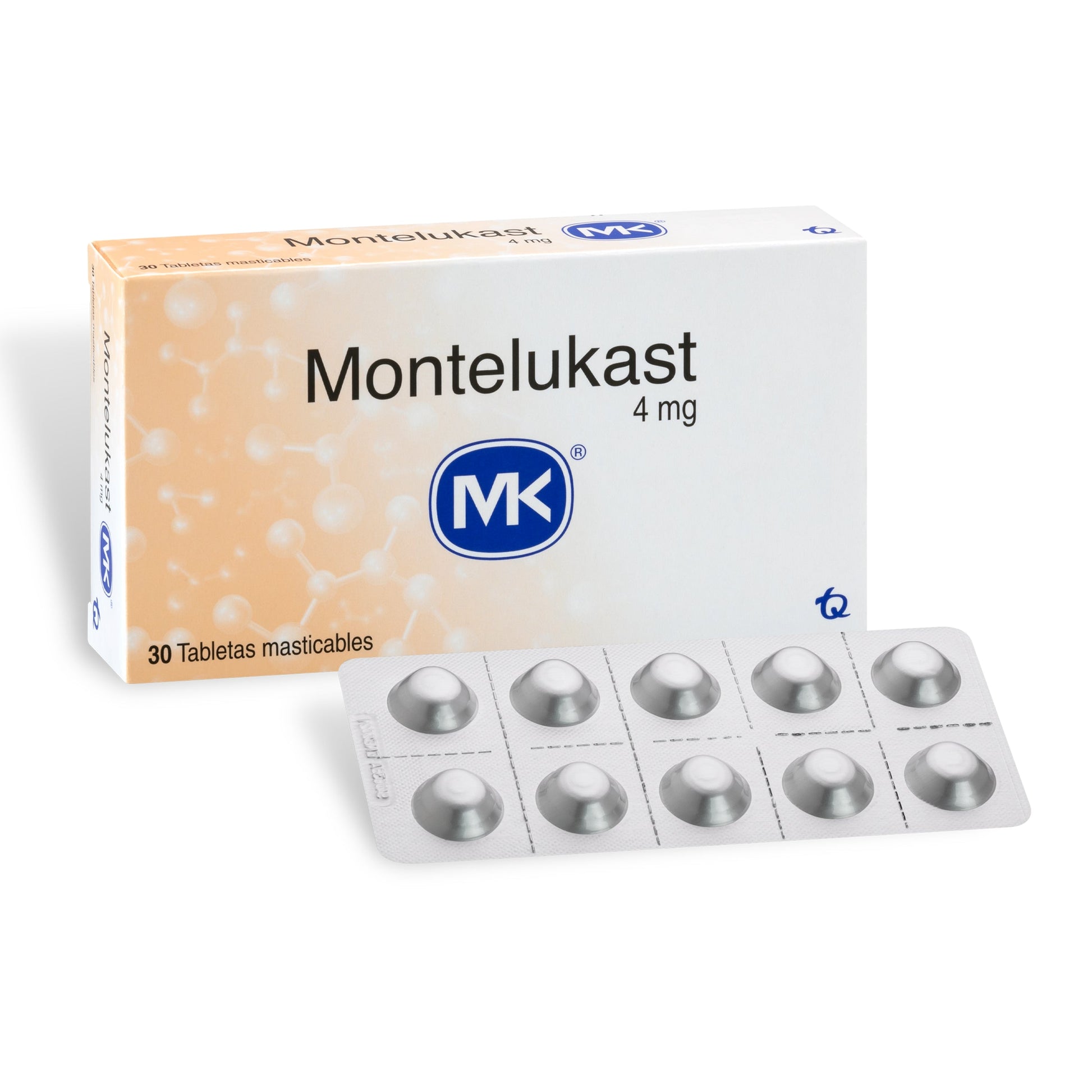 Montelukast 4 mg X 30 Tabletas