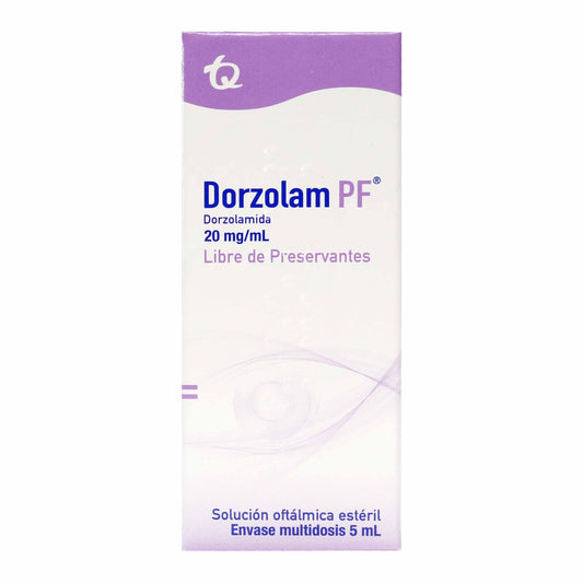 Dorzolam Pf 20mg Solución Oft 5 ml M(27636)