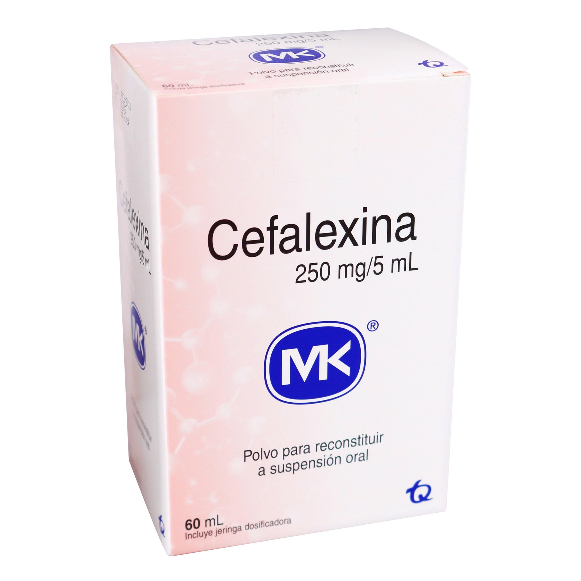 Cefalexina 250 mg/5ML Suspensión 60 ml