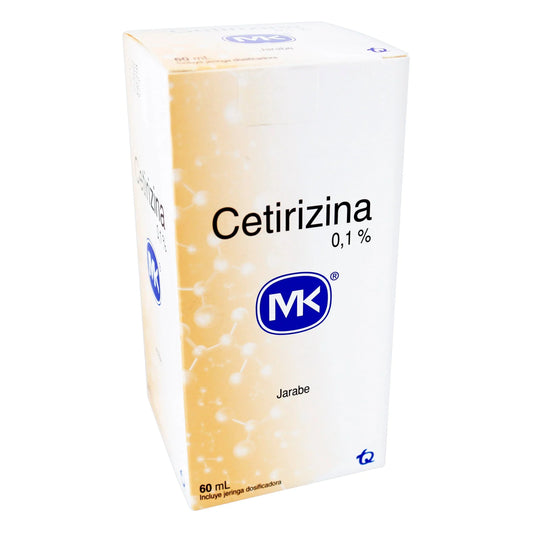 Cetirizina 0.1 Jarabe+DOS 60 ml Mk
