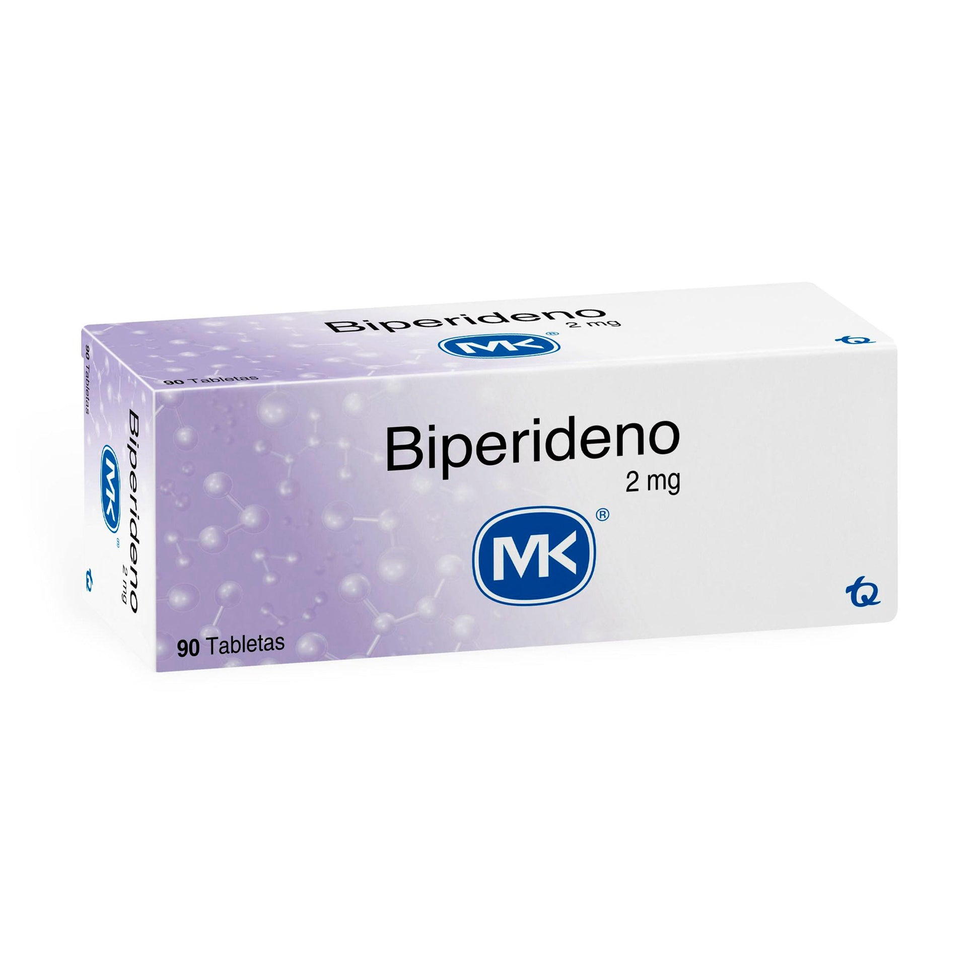 Biperideno 2 mg 90 Tabletas Mk