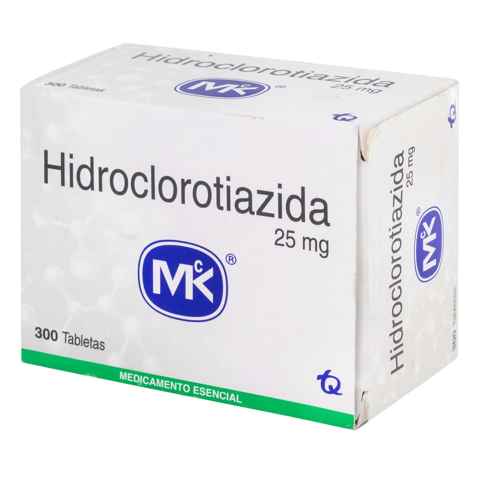 Hidroclorotiazida 25 mg 300 Tabletas Mk