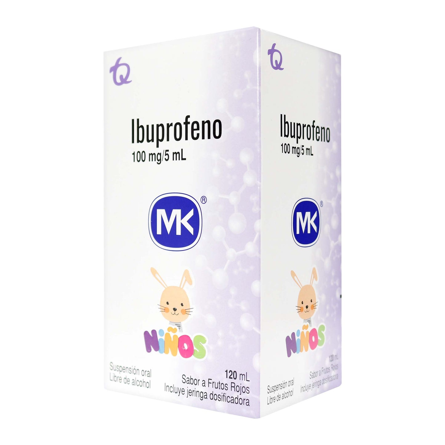 Ibuprofeno 100mg/5ml Suspensión 120 ml Mk