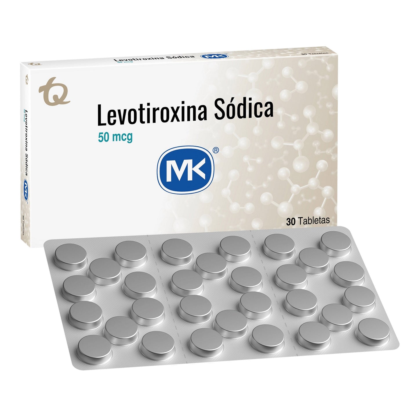 LevotiroxinaCINA 50 mcg 30 Tableta Mk