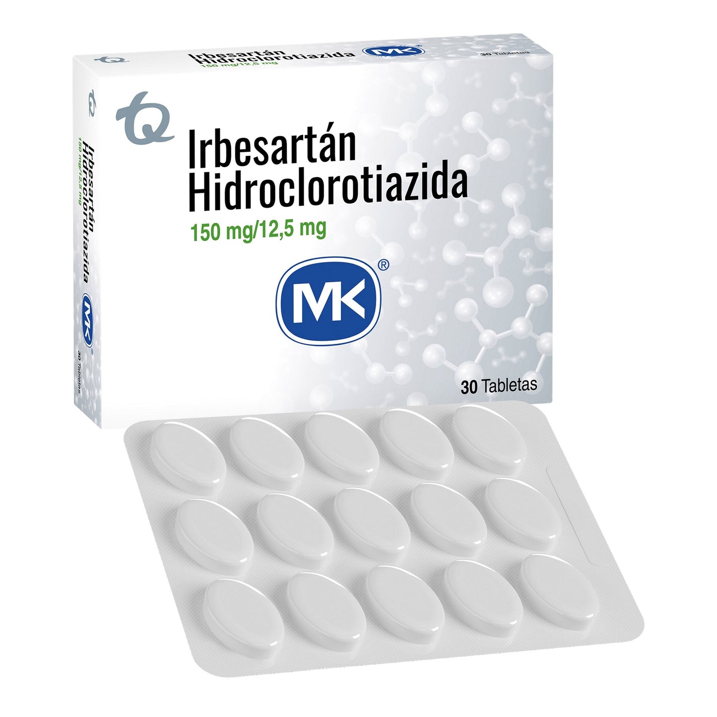 Irbesartan/hcl 150/12.5mg 30tbsp(28125)