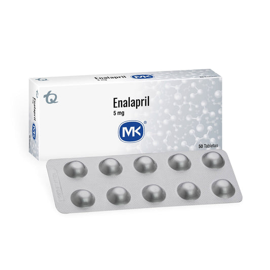 Enalapril 5 mg 50 Tabletas Mk