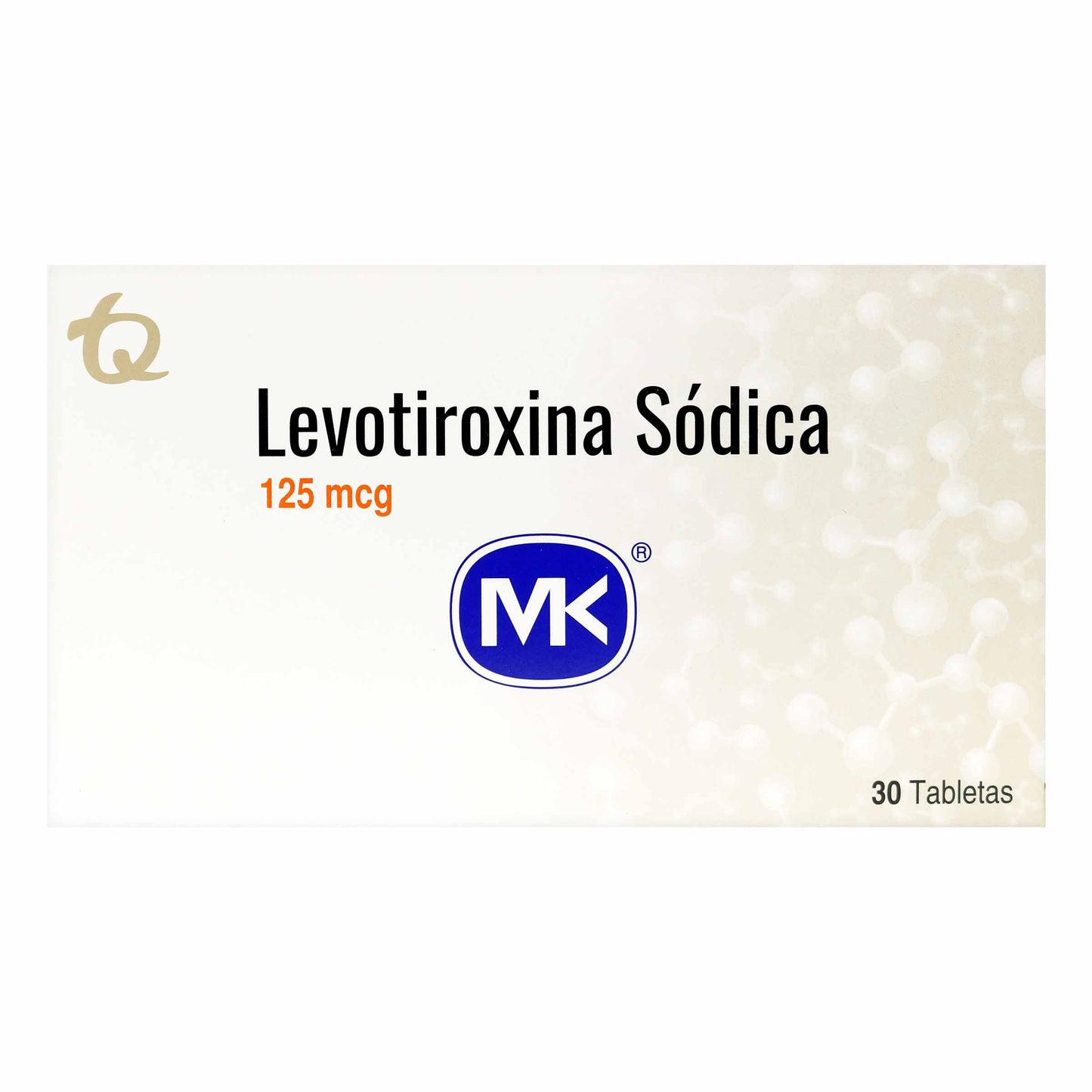 Levotiroxina 125 mcg 30 Tabletas Mk