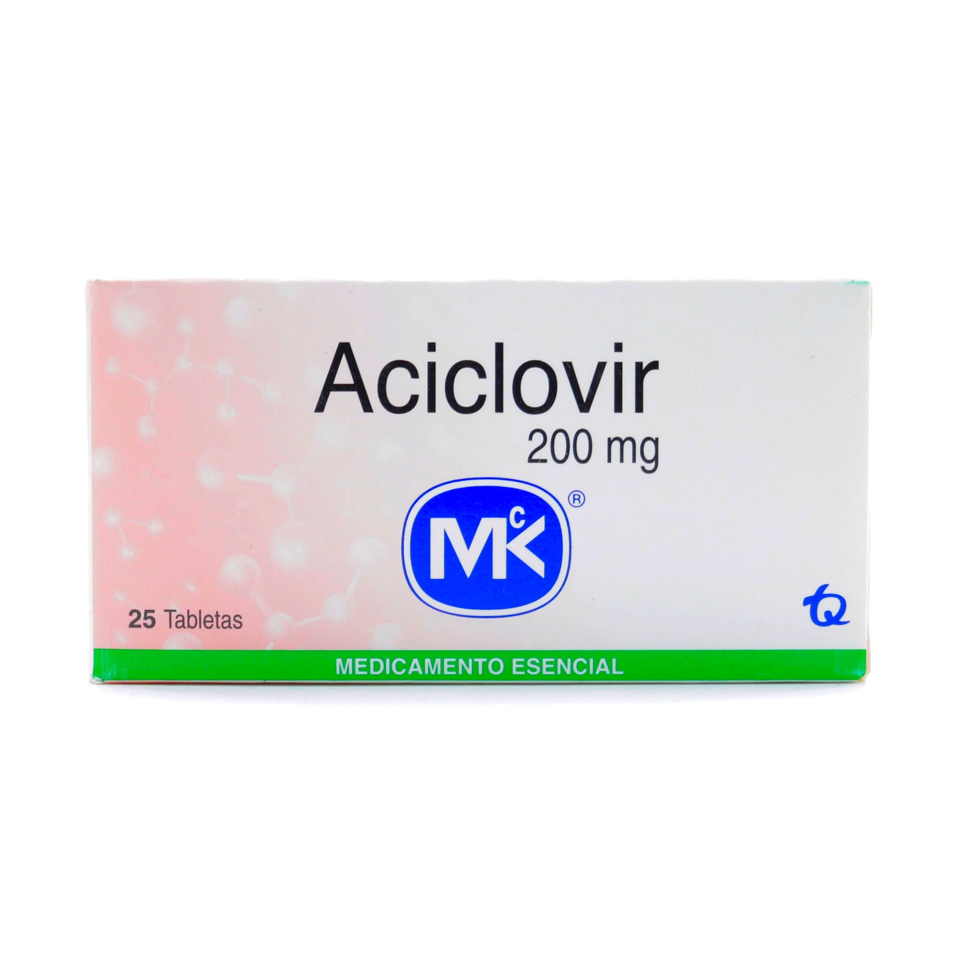Aciclovir 200 mg 25 Tabletas Mk