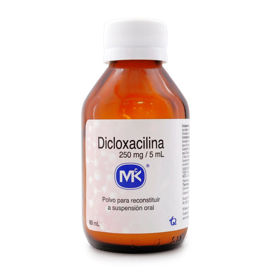 Dicloxacilina Suspensión 250mg/5ml 80ml Mk