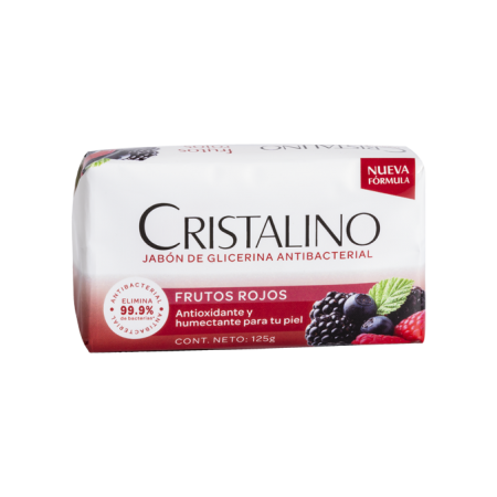 Jabón Cristalino Frutos Rojos 125 Gramos